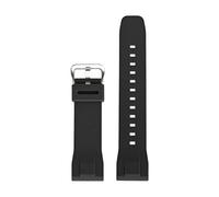 Silicone Watch Strap Compatible With Casio PROTREK Series PRG-650Y/600 PRW-6600 GA-2000 Watchband 24mm Sport Waterproof Bracelet Accessories(Black,Black buckle)