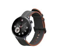 kwmobile Strap for OnePlus Watch 3/2 / 2R / Oppo Watch X2 Watch Strap - Silicone Replacement Watch Band - Black/Orange