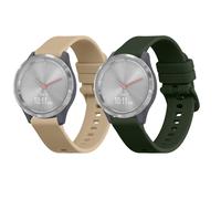 Silicone Watch Strap Set for Garmin vivomove 3S vivoactive 4S