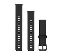 Silicone Watch Strap with Grey Buckle Garmin Quick Release Noir 18 mm