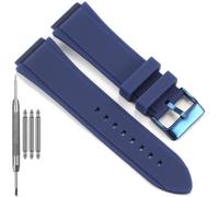 Silicone Watchband Compatible With Guess W0040G7 W0247G3 W0040G3 Watch Strap 22mm Replacement Band For Men and Women Bracelet (Blue)