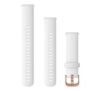 Garmin Quick Release Strap 18mm Silicone White Fits vivomove 3s, vivoactive 4s, venu 2S, Forerunner 255S Series, Easy to Click On and Off, No Tools Required