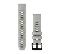 Garmin QuickFit® 22mm Silicone Watch Band – Compatible with Garmin smartwatches, Beige/Silver
