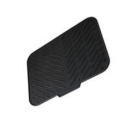 Silicone Water Absorbing Mat for Sink Countertop Use, Black | Versatile Drying Pad for Fruits and Vegetables with Hanging Hole for Easy Storage and Cleaning in Modern Kitchens
