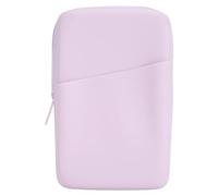 Silicone Water Bottle Pouch Zipper Compartment Water Resistant Adjustable Anti Slip Strap Outer Pocket Tumbler Pouch Purple for Outdoor Activities