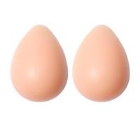 Silicone Water Drop & Triangle Breast Forms for Post-Surgery - Self-Adhesive Comfortable Fake Breasts Prosthesis for Mastectomy Recovery - Skin Tone, Smooth Surface, Single (11XL)