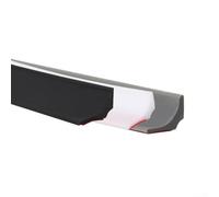 Silicone Water Retention Strip Shower Threshold Seal for Bathroom Kitchen Curbless Areas Floor Protection Black White Grey 100-400cm Flexible Design(White-300CM)