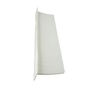 Silicone water splash guard designed for sinks to reduce mess and keep kitchen counters from water splashes (White)