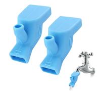 Silicone Water Tap Spout - Flexible Faucet Extender, 2pcs Sink Cover, Safe Water Guide, Anti Splash Soft Silicone, Compact Bathroom Accessory | Kitchen Bathroom Hands Washing