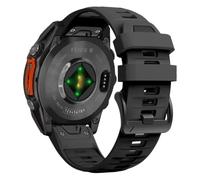 Silicone Waterproof and dustproof sports Watchband Fit for Garmin The vast majority of watches(Black,Quickfit 22mm)