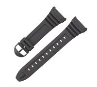 Silicone Waterproof Watchbands Compatible With Casio 3239 W-96H-1A 2A 9A Electronic Watch Dedicated Strap Sport Rubber Men's Black Bracelet