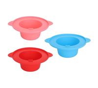 Silicone Wax Melting Bowl, Wax Warmer Replacement Pot, 3PCS Non Stick Wax Heating Liner with Wide Margin for Hair Removing, Safe for Microwave Oven and Dishwasher, Durable Silicone