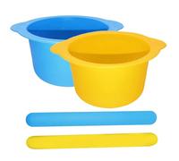 Silicone Wax Pot Liner 2Pcs Wax Melt Silicone Liner with 2 Spatulas Non-Stick Reusable Silicone Wax Melt Bowl Replacement for Hair Removal Wax Melt Liners Wax Melt Liners Reusable Silicone Wax Pot Lin