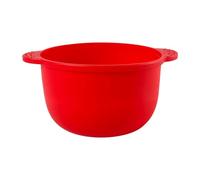Silicone Wax Warmer Liner with Handle - Non-Stick, Easy Clean Wax Pot for Hair Removal & Waxing - Fits Most Wax Heaters, Reusable for Home & Salon Use (Red)