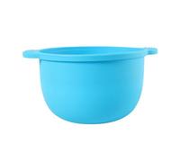 Silicone Wax Warmer Liner with Handle - Non-Stick, Easy Clean Wax Pot for Hair Removal & Waxing - Fits Most Wax Heaters, Reusable for Home & Salon Use (Blue)