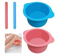 Silicone Waxing Bowl,2 PCS Silicone Wax Pot Insert,Wax Pot Silicone Insert Wax Pot Silicone Bowl Replacement,Silicone Wax Warmer Liner for Wax Warmer,Wax Melt Warmer Liner With 2PCS Silicone Spatulas