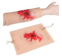 Silicone Wearable Wound Packing Trainer for Hemorrhage Control & Stop Bleeding Training, Laceration & Tourniquet Simulator, for Medical, Military & First Aid - Wound Care Model