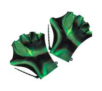 Silicone Webbed Swim Training Gloves with Adjustable Strap for Fitness | Aquatic Fitness Paddles, Soft Texture, Compact Design, for Swimmers, Coaches, and Scuba Practice