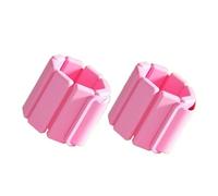 Silicone Weighted Bracelet A Pair Sports Weight-bearing Bracelets Adjustable Wearable Wrist & Ankle Silicone Weights For Running Training Fitness for Women and Man(Pink,1 pair-2pc-2lb-900g)