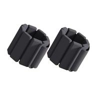 Silicone Weighted Bracelet A Pair Sports Weight-bearing Bracelets Adjustable Wearable Wrist & Ankle Silicone Weights For Running Training Fitness for Women and Man(Black,1 pair-2pc-1lb-450g)