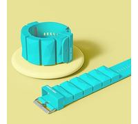 Silicone Weighted Wrist Ankle Weights Set, Adjustable 2lbs Arm Leg Weights for Running Fitness Training, Low Profile Exercise Equipment with Removable Weights(Blue 2 lbs)