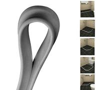 Silicone Wet Room Bathroom Floor Seal Screen Door Seal Strip Shower Dam Prevents Overflow of Water|Waterproof Self-Adhesive and Bendable Waterproof Strip for Wet and Dry Separation(Gray,120cm)