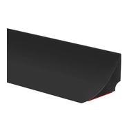 Silicone Wet Room Floor Barrier, Bathroom Shower Threshold Water Barrier, Shower Tray Sealing Strip Splash Guard, Water Stopper for Kitchen Sink, Bath Floor (Black, 118 Inch/3M)