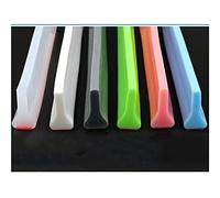 Silicone Wet Room Floor Water Barrier Shower Screen Seal Strip Wet Room Floor Shower Threshold Dam, Bendable Retaining Strip Countertop, Silicone Rubber Kitchen Water Splash Guard Sink, Wet Room Bath