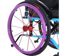 Silicone Wheelchair Push Rim Covers 24 Inch/22inch, Wear-Resistant Hand Push Ring Protective Cover, Rear Wheel Grips Accessories(Purple,22in)
