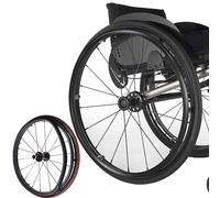 Silicone Wheelchair Push Rim Covers for 22/24 Inch Wheels, 2 Pcs Non Slip Wear Resistant Hand Grip Covers to Improve Traction(Black,24in)