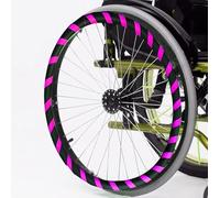 Silicone Wheelchair Push Rim Covers, Non-Slip Wear-Resistant Hand Push Covers for Improved Grip and Traction, Sports Wheelchair Rear Wheel Handle Covers