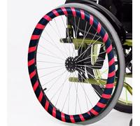 Silicone Wheelchair Push Rim Covers, Non-Slip Wear-Resistant Hand Push Covers for Improved Grip and Traction, Sports Wheelchair Rear Wheel Handle Covers