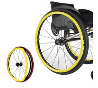 Silicone Wheelchair Push Rim Covers - Wear-Resistant, Improve Grip & Traction for Manual Wheelchairs, Universal Fit, Easy Installation
