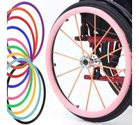 Silicone Wheelchair Push Rim Grip Covers Non-Slip Wear-Resistant Hand Push Cover for Improved Grip and Traction, 1 Pair