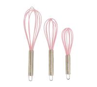 Silicone Whisk Set - Non-Scratch - Pink