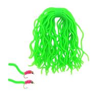 Silicone Wiggly Fly Tying Materials Stretchy Colorful Realistic Silicone