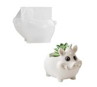 Silicone Wild Boar Planter Craft Mold Suitable for Resin Jewelry Concrete Cement Crafting and Home Decorating Projects Wild Boar Silicone Mold for Resin
