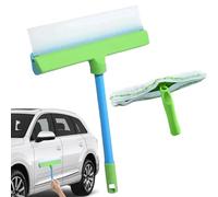 Silicone Window Squeegee Kit - Flexible Wiper With Durable Build For Front Window Mirror | Multifunctional Scrubbing Tools For Glass Panels Kitchen Tiles Car Doors Shower Wall Floor Bathroom