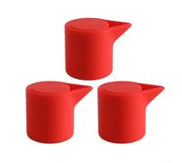 Silicone wine bottle stopper for red wine sealing with airtight cork design to preserve flavor and aroma, and flexible for repeated use in household or bar settings (Red)