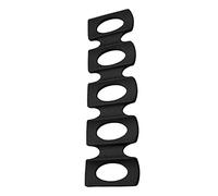 Silicone Wine Stacker, Cans Fridge Organiser, Foldable Silicone Beer Cans Stacker Fridge Mat, Refrigerator Foldable Beer Can Shelf Space-Saving, Easy to Fold, Black/Green