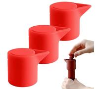 Silicone Wine Stopper, Airtight Champagne Stopper, Pack of 3 Silicone Champagne Stoppers for Wine Storage, Outdoor, Picnic