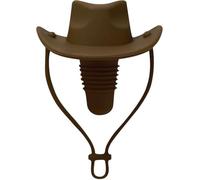 Silicone Wine Stopper, Cowboy Shaped, Reusable Leak Proof Bottle Cap Sealer (Coffee)