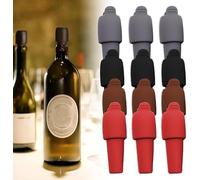 Silicone Wine Stopper for Wine Bottle, Reusable Airtight Seal with Handle for Wine, Champagne, Various Wine Bottles