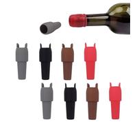 Silicone Wine Stopper for Wine Bottle, Reusable Wine Bottle Sealer with Handle Grip to Keep Wine Fresh, Sparkling Wine & Champagne Stopper for Prosecco, Beer, Fits Various Bottles (8 pcs)