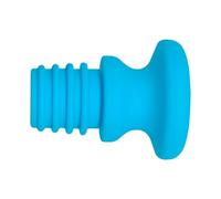 Silicone Wine Stopper - Maintains Quality Fresh Drinks Flexible Airtight Seal Pattern Food Grade Material + Universal Fit Durable Accessory Stopper | For Bar Sod, sky blue, Siehe Beschreibung, See