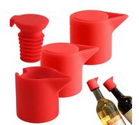 Silicone Wine Stopper, Reusable Champagne Topper, Reusable Silicone Wine Corks for Tasting Events Family Dinner Wedding Planners Restaurants