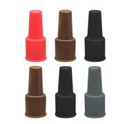 Silicone Wine Stopper, Universal Stylish Soft Silicone Sealer 6 Pieces, Wine Plug with Leak-Proof Design, Beverage Bottle Stoppers with Easy Use, Stopper for Beer Champagne Beverage Home Kitchen