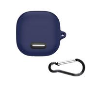Silicone Wireless Earbuds Case Cover for Anker Soundcore Liberty 4 NC Earphone Shockproof Sleeve Protective Carrying Case with Keychain Hook Anti Dust Washable Cover (Blue)