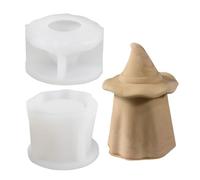Silicone Witch Hat Molds for Crafting Unique Holders Storage Boxes Molds Soft Materials for Easy Releasing Crafting Enthusiasts