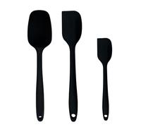 Silicone Wok Spatula and Spoon, Non-Stick Kitchen Utensils with Steel Core for Cooking, 1 Small and 1 Large Spatula